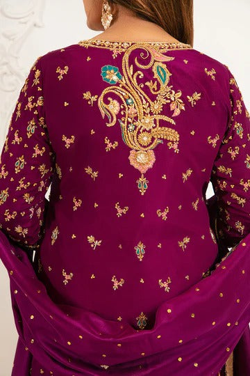 Stunning Party Wear Embroidered 3-Piece Suit with Dupatta